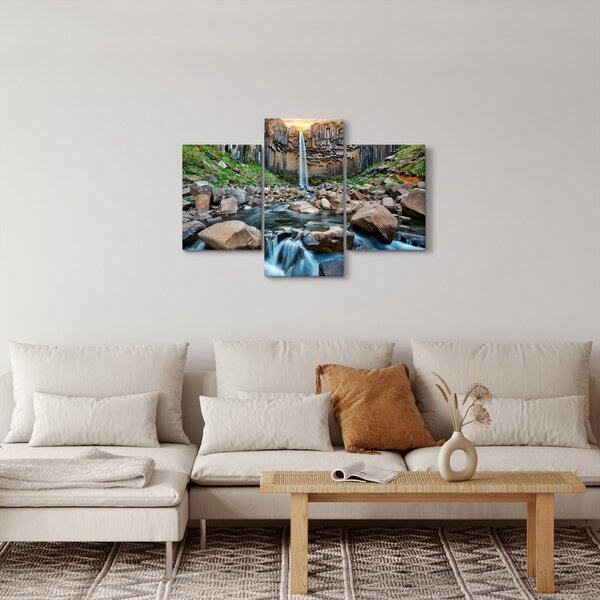 Kép - Svartifossi vízesés, Izland (90x60 cm)