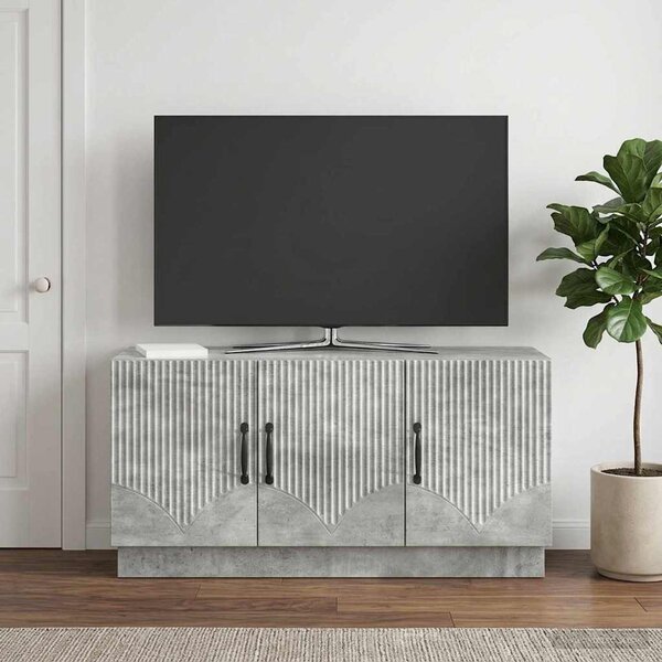 TV szekrény Betonszürke 99 x 34,5 x 47 cm Szerelt Fa