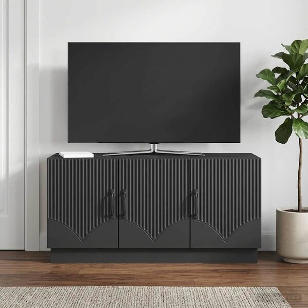 TV szekrény Fekete 99 x 34,5 x 47 cm Szerelt Fa