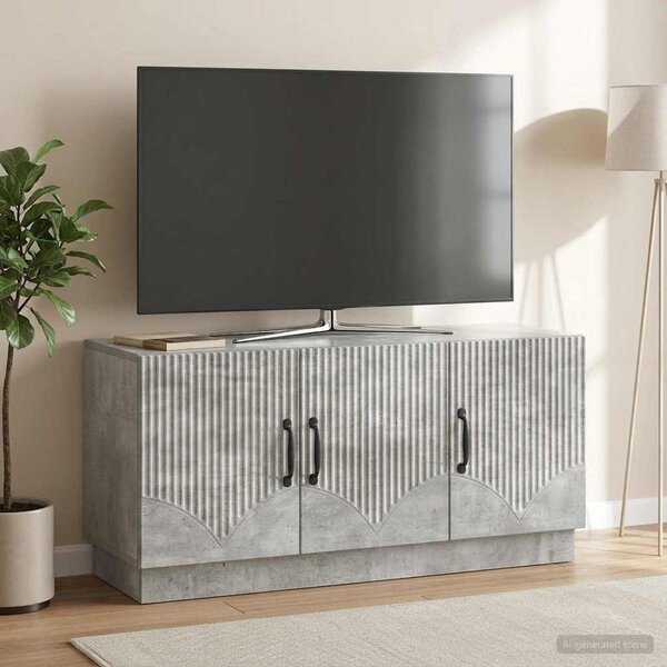 TV szekrény Betonszürke 99 x 34,5 x 47 cm Szerelt Fa