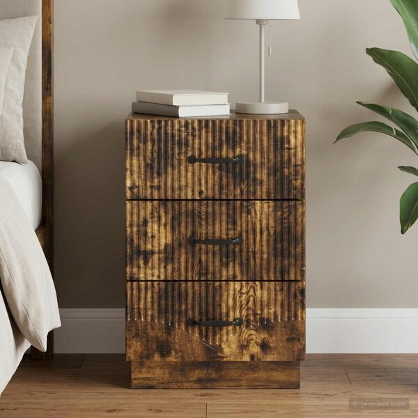 Éjjeliszekrény Füstös Tölgy 43 x 41 x 63,5 cm Szerelt Fa