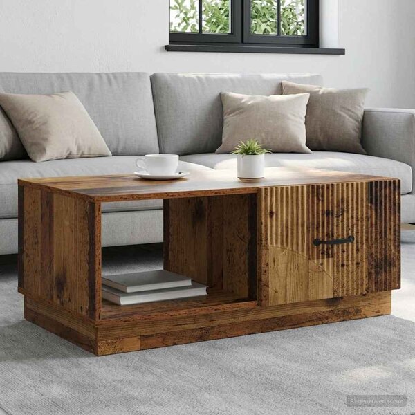 Dohányzóasztal Antik Fa 90 x 50 x 37 cm Szerelt Fa