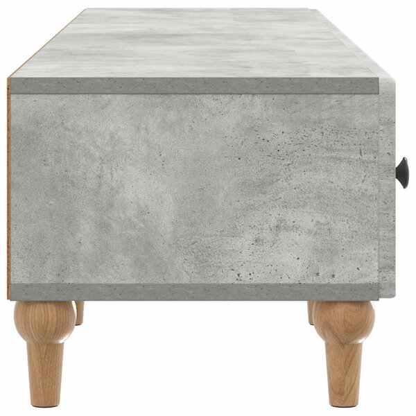 TV szekrény fiókkal Betonszürke 147 x 34,5 x 30 cm Szerelt Fa