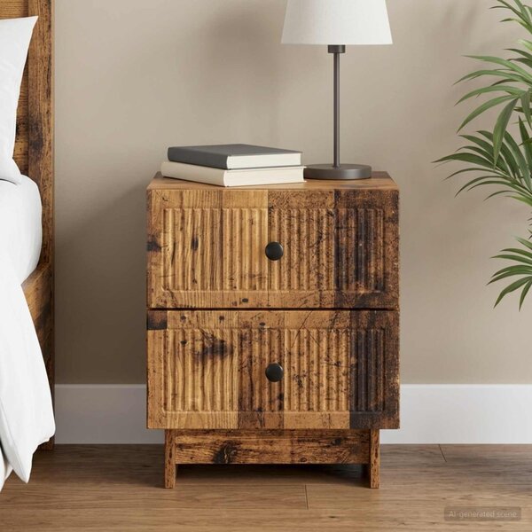 Éjjeliszekrény fiókkal Antik Fa 43 x 34,5 x 47,5 cm Szerelt Fa