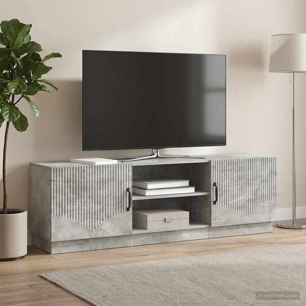 TV szekrény Betonszürke 150 x 31 x 47 cm Szerelt Fa