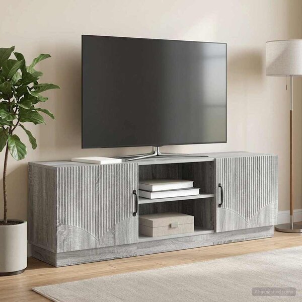 TV szekrény Szürke Sonoma 150 x 31 x 47 cm Szerelt Fa