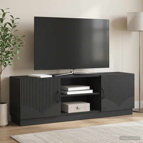 TV szekrény Fekete 150 x 31 x 47 cm Szerelt Fa