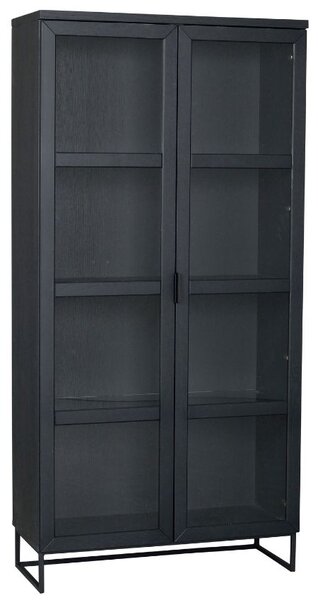 Fekete tölgy vitrin ROWICO EVERETT III. 95 x 41 cm
