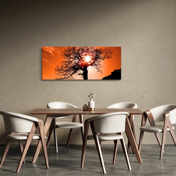 Kép - Tölgy napnyugtakor (120x50 cm)