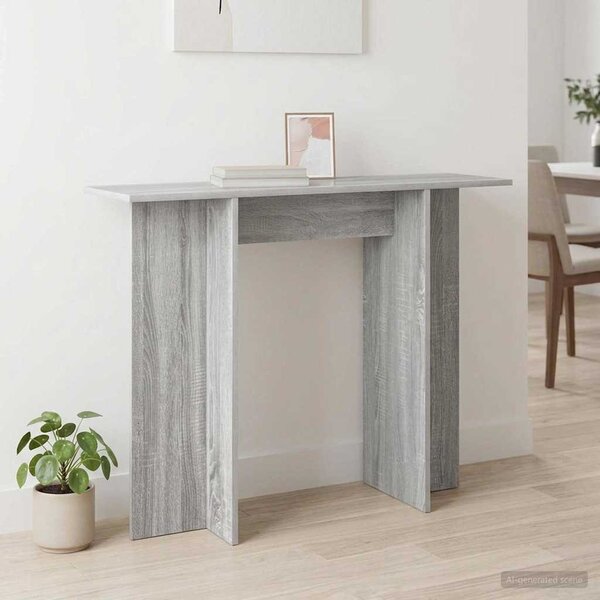 Konzolasztal Szürke Sonoma 100 x 30 x 75 cm Szerelt Fa
