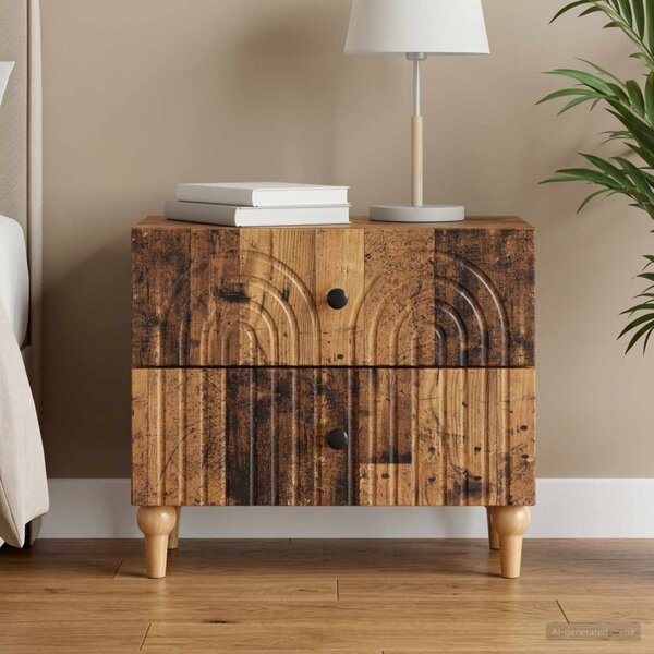 Éjjeliszekrény fiókkal Antik Fa 62 x 34,5 x 48 cm Szerelt Fa