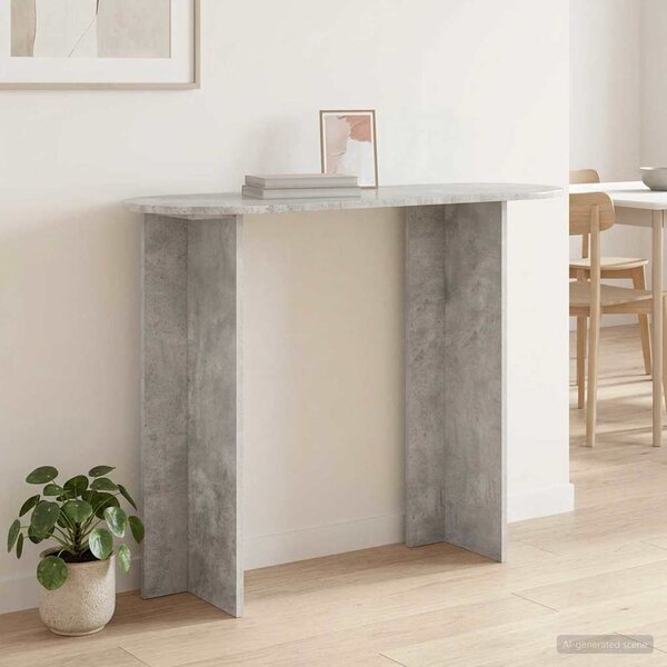 Konzolasztal Betonszürke 100 x 39,5 x 75 cm Szerelt Fa