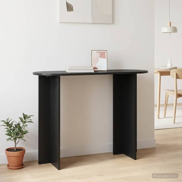 Konzolasztal Fekete Tölgy 100 x 39,5 x 75 cm Szerelt Fa