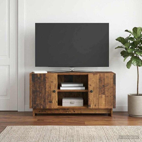 TV szekrény 102 x 34,5 x 50 cm Antik Fa Szerelt Fa