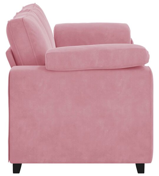 Rózsaszín bársony loveseat kanapé 180x77x82 cm
