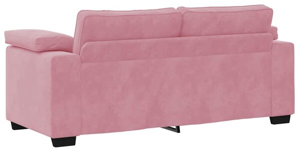 Rózsaszín bársony loveseat kanapé 180x77x82 cm