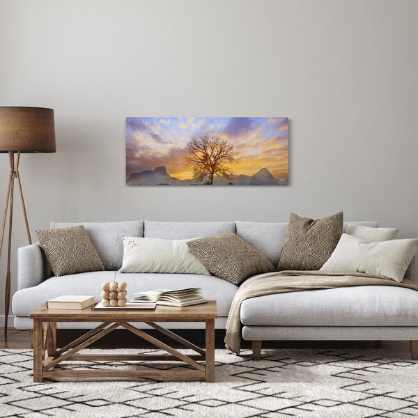 Kép - Táj napraforgóval (120x50 cm)