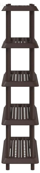 Polc egység 5 szint 100 x 40 x 177 cm PP Barna