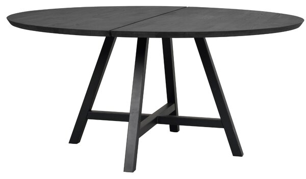 Fekete tölgy kerek étkezőasztal ROWICO CARRADALE 150 cm