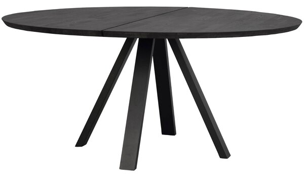 Fekete tölgy kerek étkezőasztal ROWICO CARRADALE 150 cm II