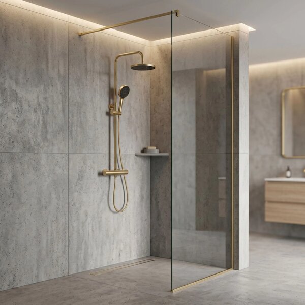 Zuhanyszett Rea Avanti Brush Gold