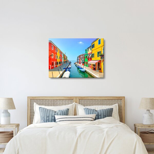 Kép - Burano sziget, Velence, Olaszország (70x50 cm)