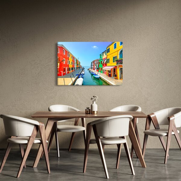 Kép - Burano sziget, Velence, Olaszország (90x60 cm)