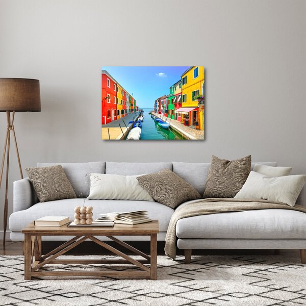 Kép - Burano sziget, Velence, Olaszország (70x50 cm)