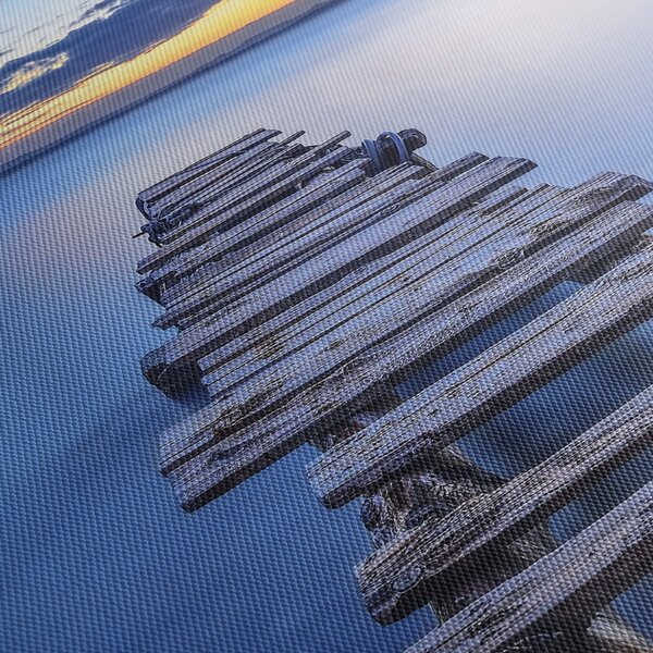 Kép - Pier, Zadar, Croatia (órával) (90x30 cm)