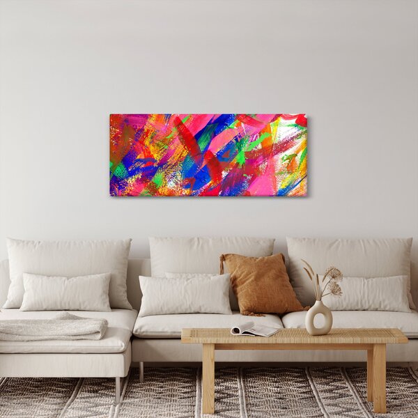 Kép - Színes absztrakció (120x50 cm)