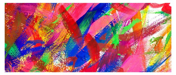 Kép - Színes absztrakció (120x50 cm)