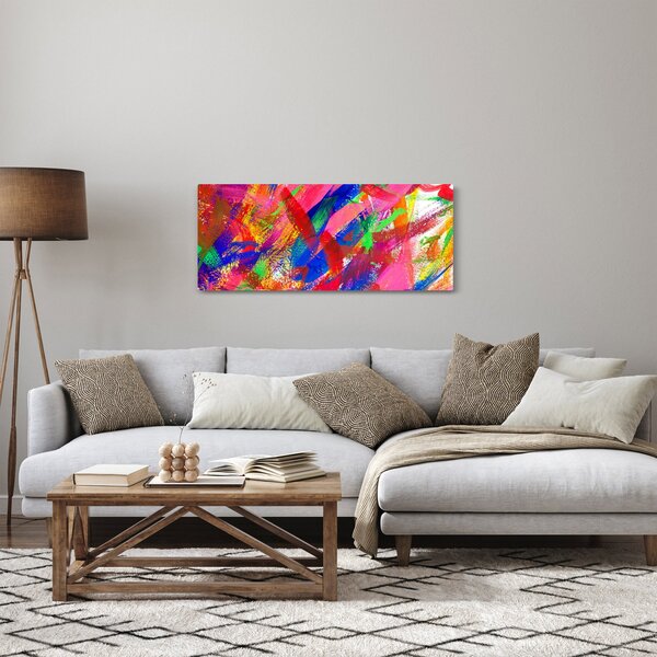 Kép - Színes absztrakció (120x50 cm)