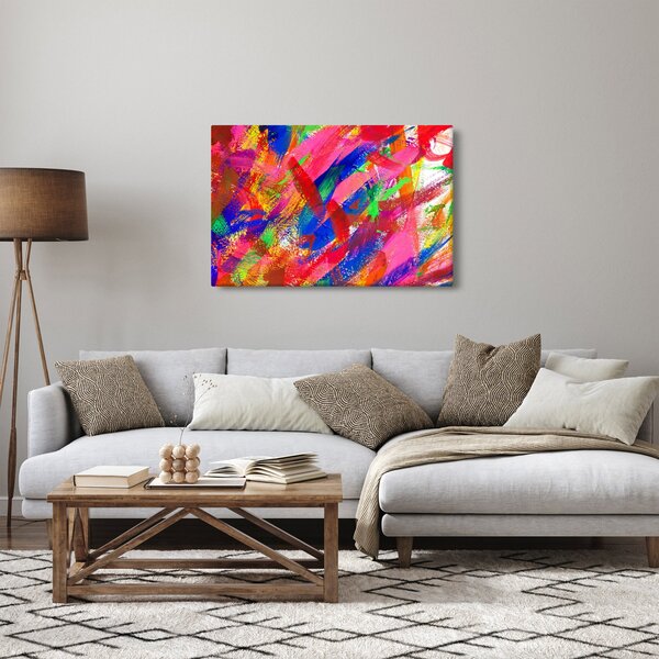 Kép - Színes absztrakció (90x60 cm)
