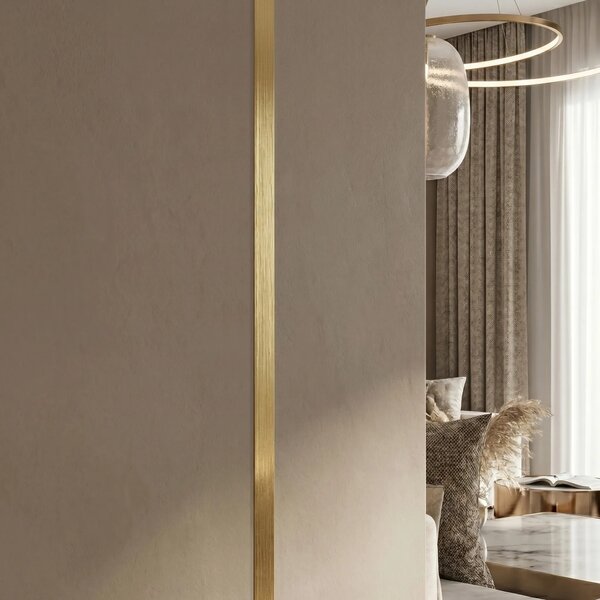 Öntapadós dekorációs szegélyléc Rea P14454 2cm Brush Gold
