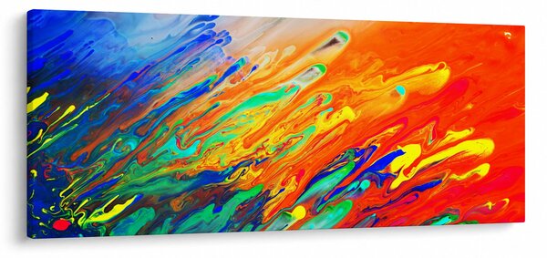 Kép - Színes absztrakció (120x50 cm)