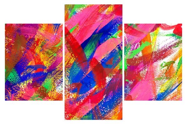 Kép - Színes absztrakció (90x60 cm)