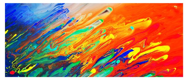 Kép - Színes absztrakció (120x50 cm)