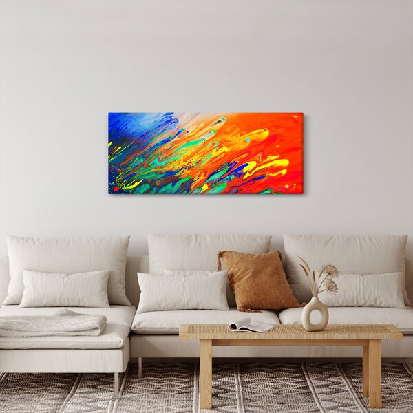 Kép - Színes absztrakció (120x50 cm)