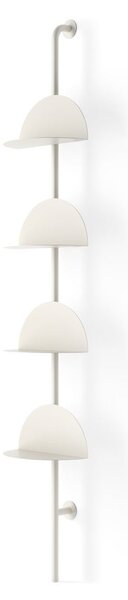 Matt fehér fém moduláris polcrendszer 27x203,5x35 cm Solis – Umbra