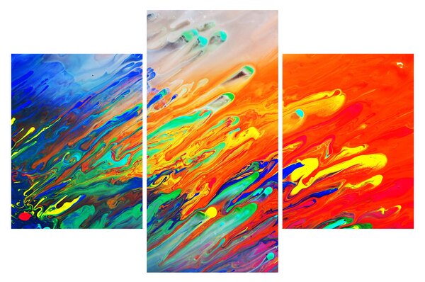 Kép - Színes absztrakció (90x60 cm)
