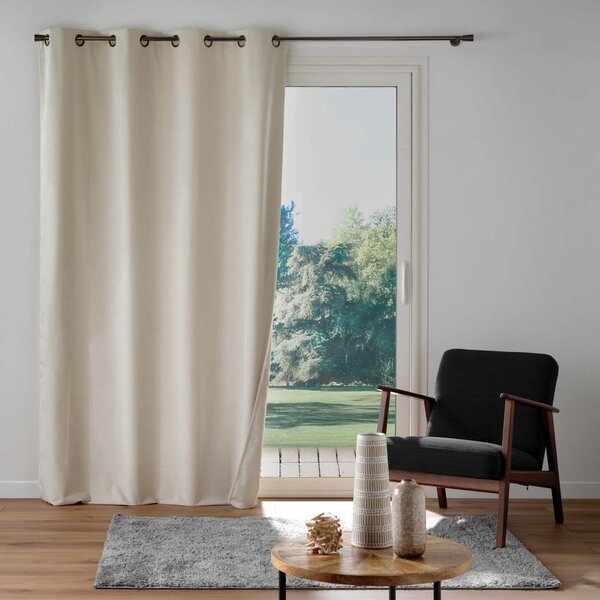 Bézs bársony függöny 140x260 cm Olympe – douceur d'intérieur