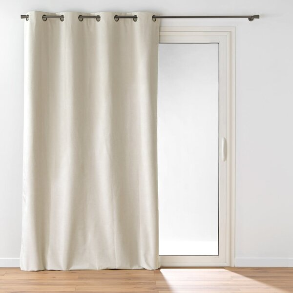 Bézs bársony függöny 140x260 cm Olympe – douceur d'intérieur