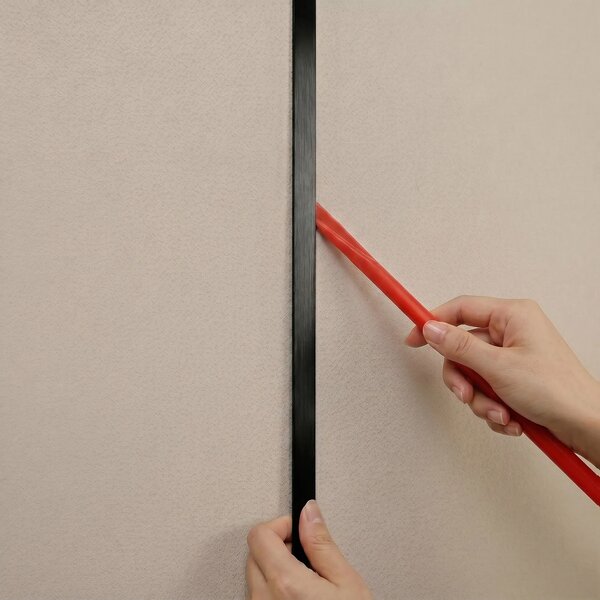 Öntapadós dekorációs szegélyléc Rea P14454C 2cm Brush Black