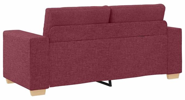 Borvörös szövet loveseat kanapé 180x77x82 cm