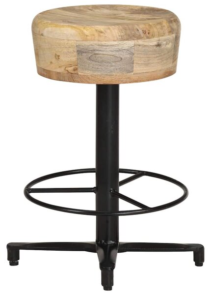 2 db tömör mangófa bárszék 52 cm