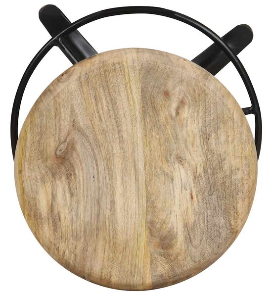 2 db tömör mangófa bárszék 52 cm