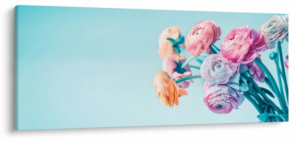 Kép - Virágok a vázában (120x50 cm)