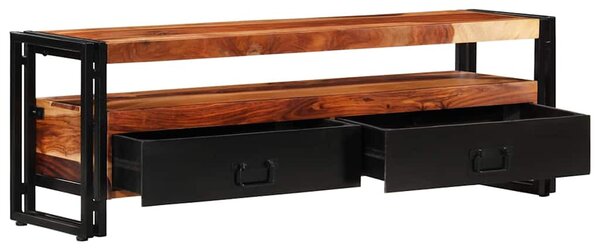 Tömör akácfából TV-szekrény 120 x 30 x 40 cm