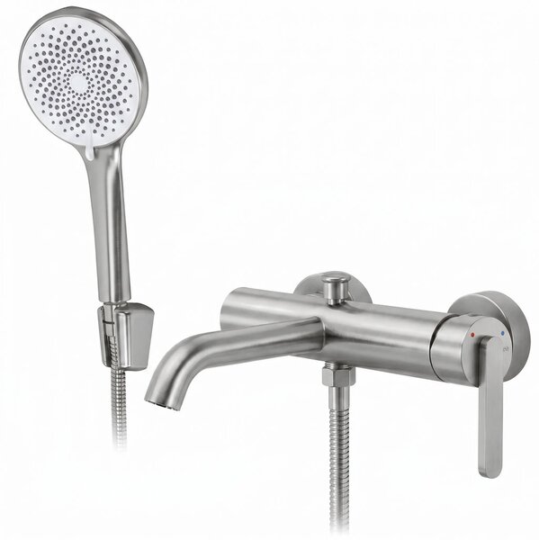 Fürdőkád csaptelep Rivo Ontario Side Brush Nickel