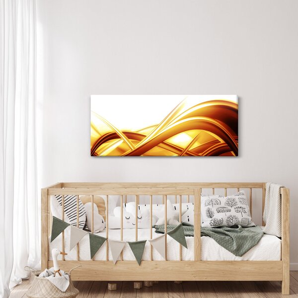 Kép - Sárga absztrakció (120x50 cm)